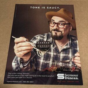 Jimmy Vivino of Conan - SEYMOUR DUNCAN PICKUPS - 2013 Print Ad